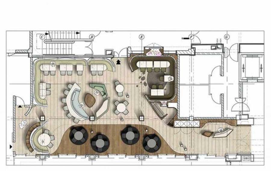 Bản vẽ thiết kế quán cà phê sân vườn đẹp  Nội Thất Trường Sa