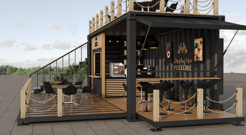 thiet ke quan cafe container