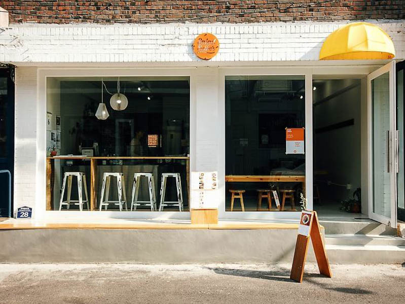 thiet ke noi that quan cafe theo phong cach han quoc dep