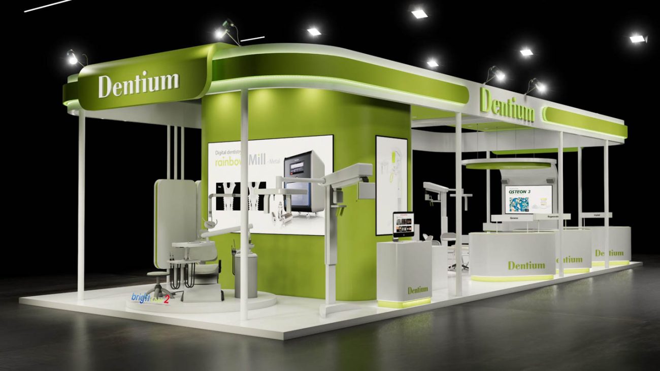 thiet ke booth dentium