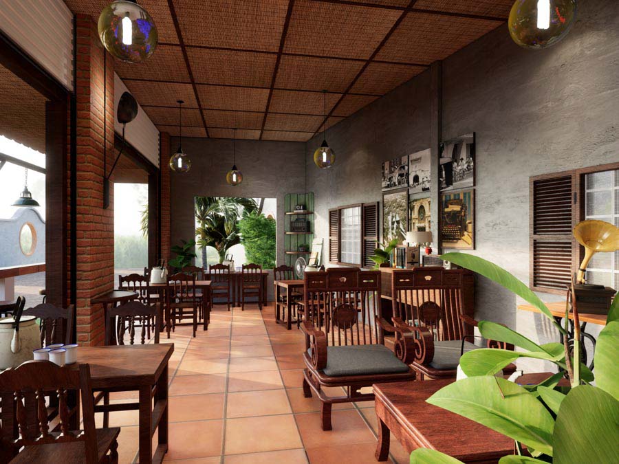 thiet ke quan cafe don gian
