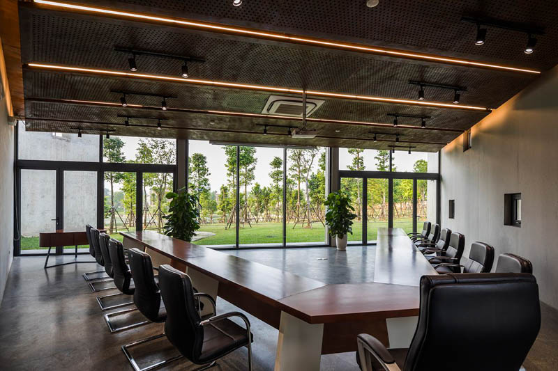 mau thiet ke van phong dien tich 50m2 dep