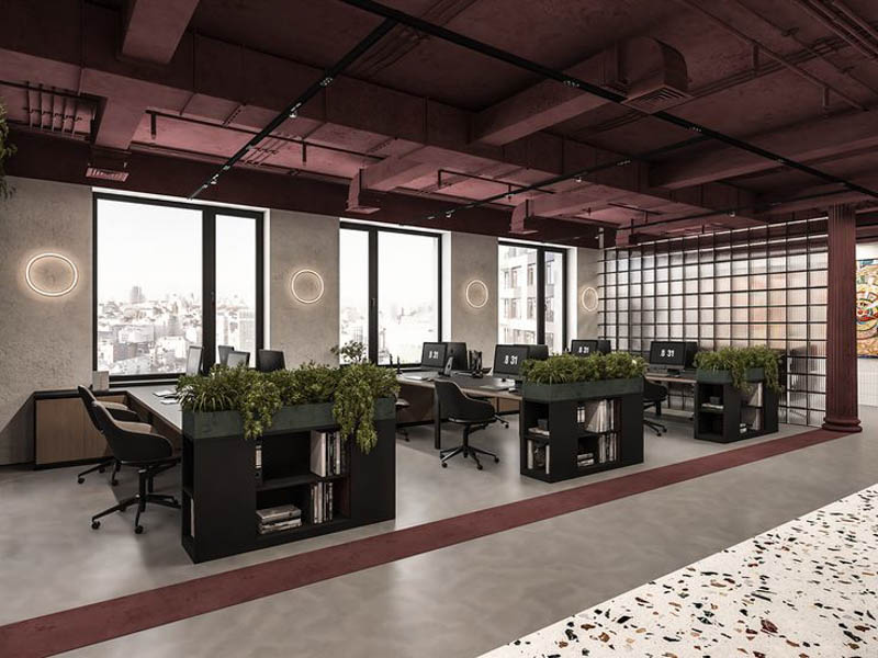 thiet ke van phong lam viec 50m2