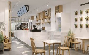 mo hinh quan cafe nho dep