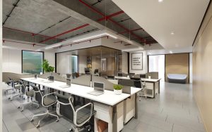 thiết kế văn phòng mở