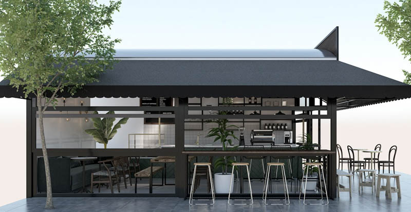 gia thiet ke quan cafe khung thep