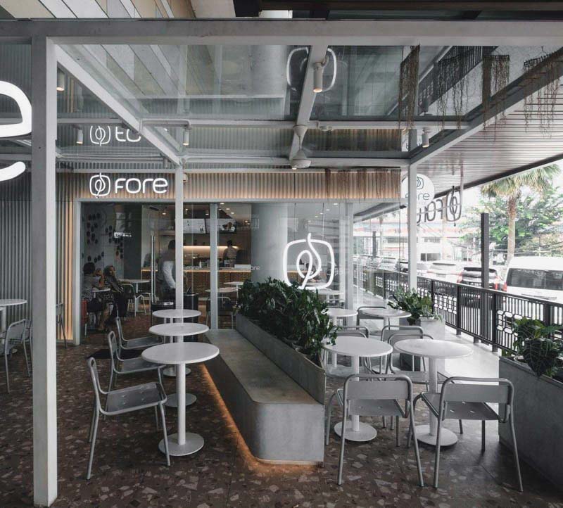 thiet ke quan cafe khung thep tien che cong nghiep