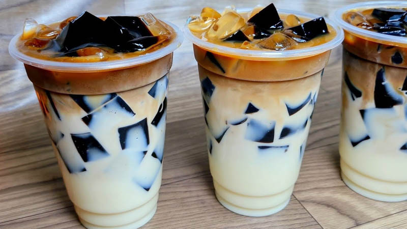 menu cac loai tra sua ngon