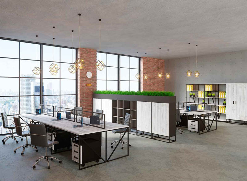 mau thiet ke van phong lam viec 400m2 doc dao