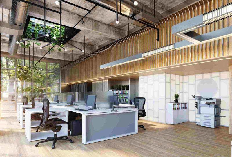 thiet ke noi that van phong 400m2 doc dao