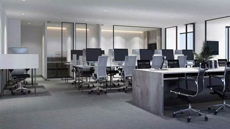 thiet ke noi that van phong lam viec 300m2 doc dao