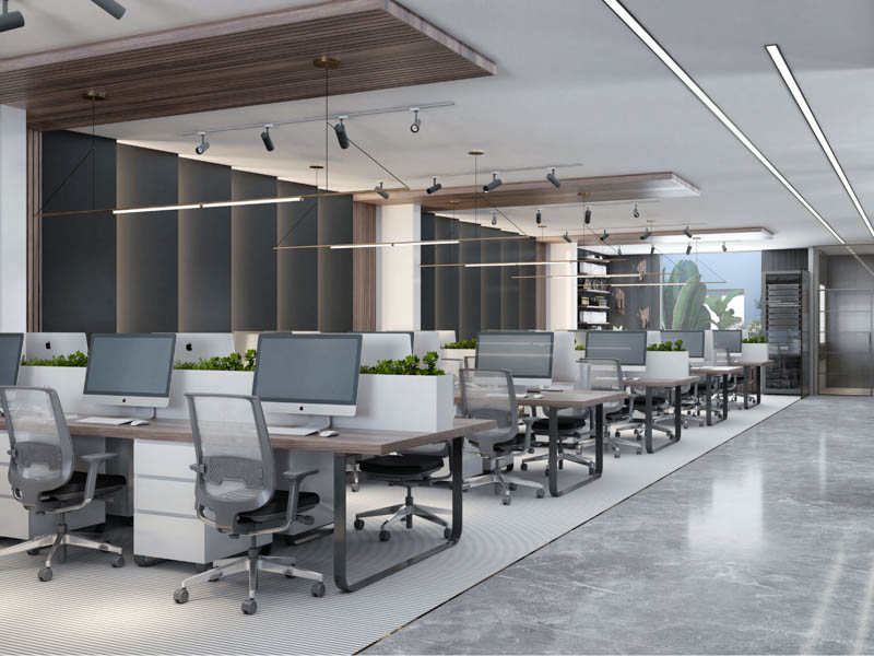 thiet ke van phong 500m2 doc dao