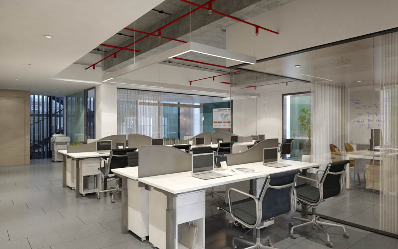 thiet ke van phong lam viec 400m2